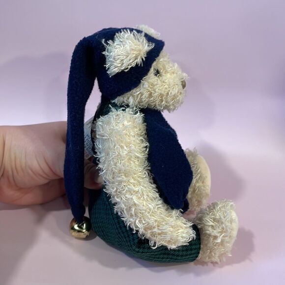 Gund Plush Fancy Pants Teddy Bear 8741 Green Plaid Excellent Used Condition 9” - Picture 5 of 8